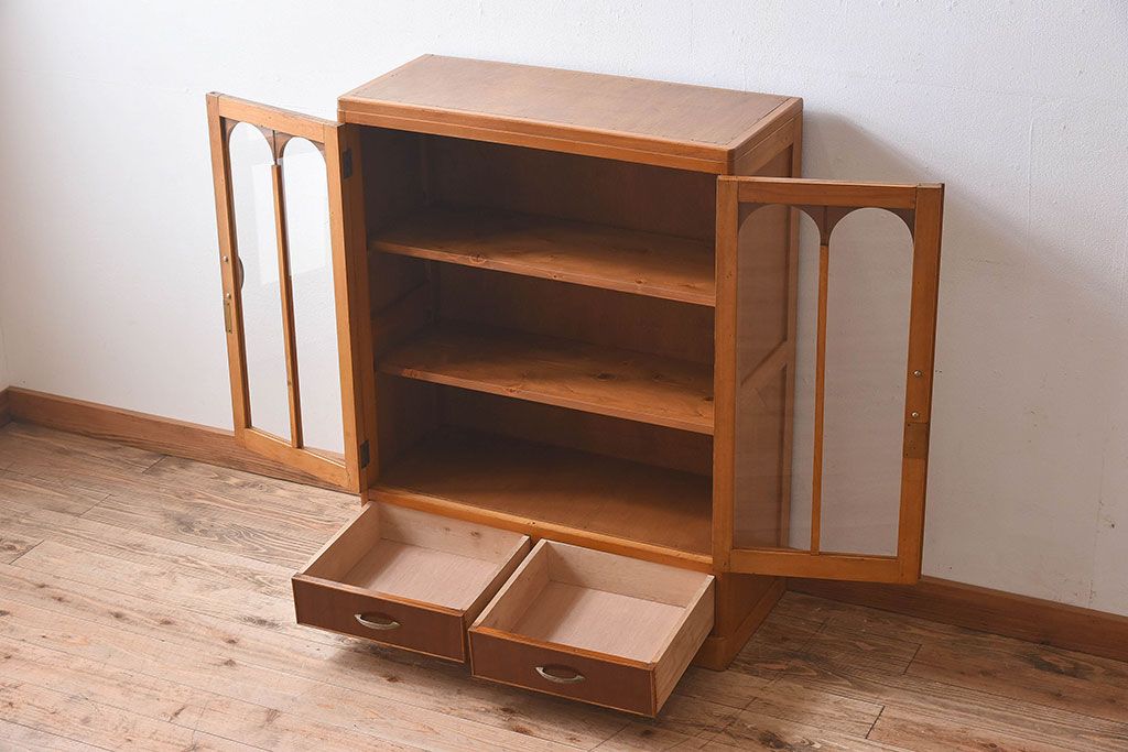 レトロ家具 昭和レトロ 本箱(収納棚、飾り棚、食器棚、ブック