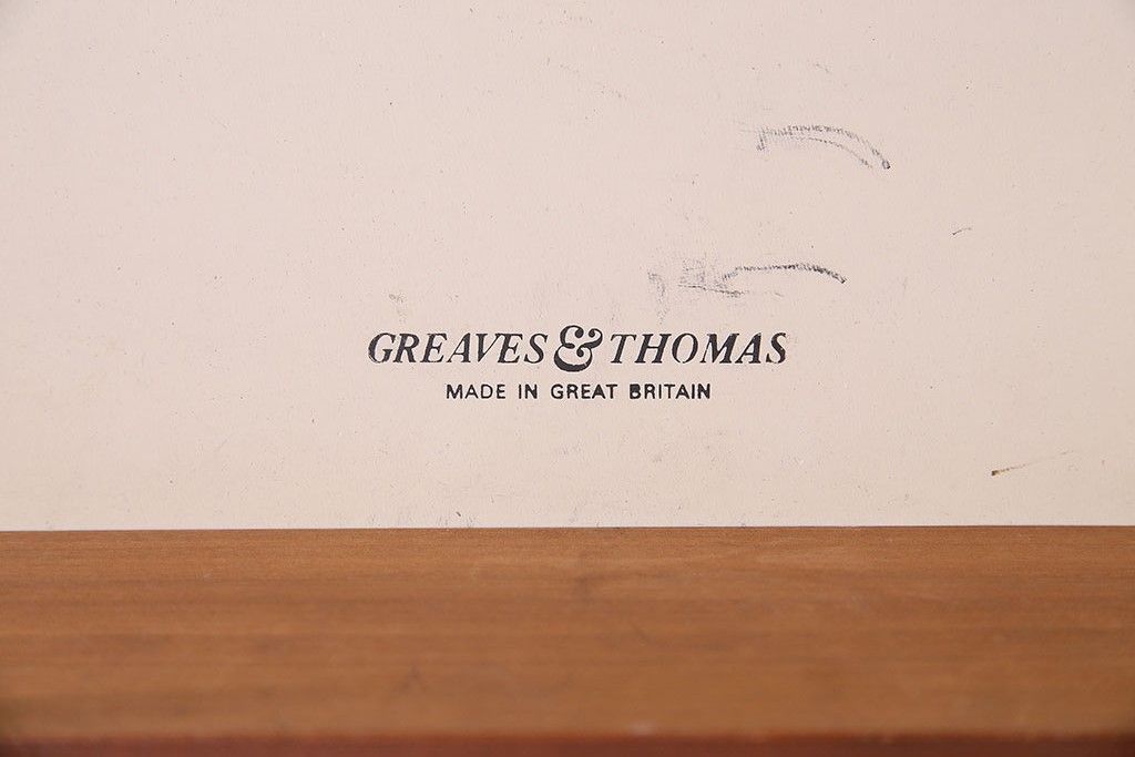 北欧家具　ビンテージ　ローズウッド材　Greaves & Thomas社製のサイドボード(サイドキャビネット)
