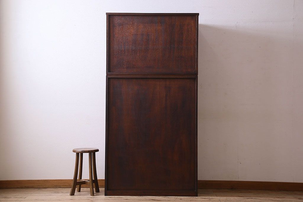 中古　伝統工芸　軽井沢彫り　上質な衣装箪笥(収納棚、洋服タンス)