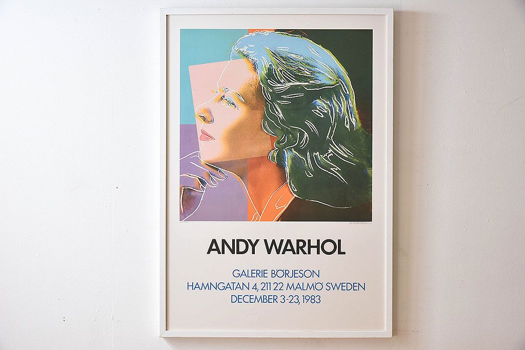 アンティーク雑貨　ビンテージ　ANDY WARHOL(アンディ・ウォーホル)　ポップアート　1983年製　ポスター