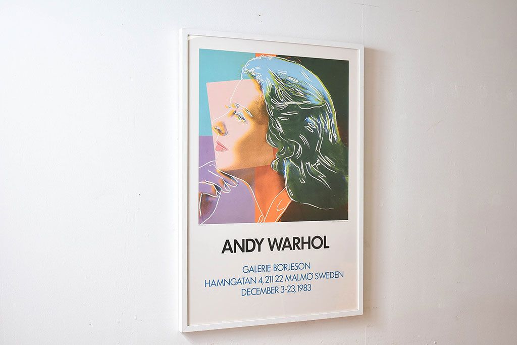 アンティーク雑貨　ビンテージ　ANDY WARHOL(アンディ・ウォーホル)　ポップアート　1983年製　ポスター