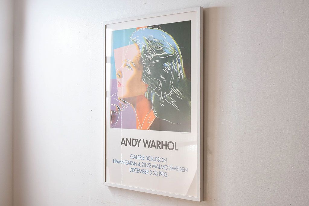 アンティーク雑貨　ビンテージ　ANDY WARHOL(アンディ・ウォーホル)　ポップアート　1983年製　ポスター