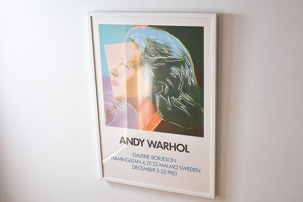 アンティーク雑貨　ビンテージ　ANDY WARHOL(アンディ・ウォーホル)　ポップアート　1983年製　ポスター