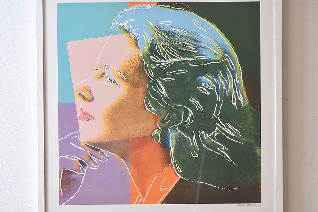 アンティーク雑貨　ビンテージ　ANDY WARHOL(アンディ・ウォーホル)　ポップアート　1983年製　ポスター