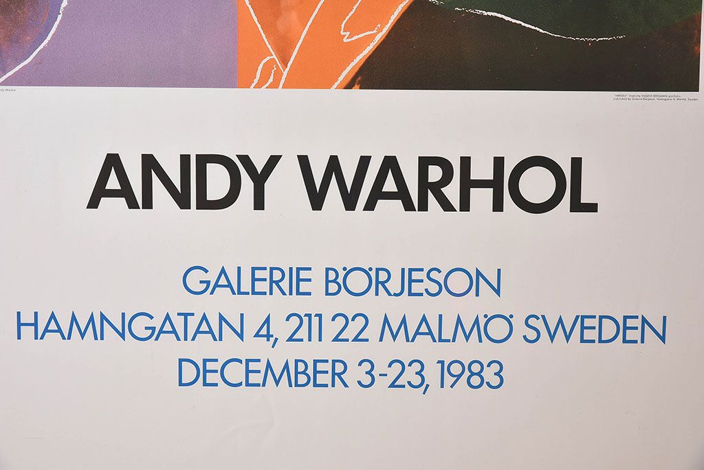 アンティーク雑貨　ビンテージ　ANDY WARHOL(アンディ・ウォーホル)　ポップアート　1983年製　ポスター