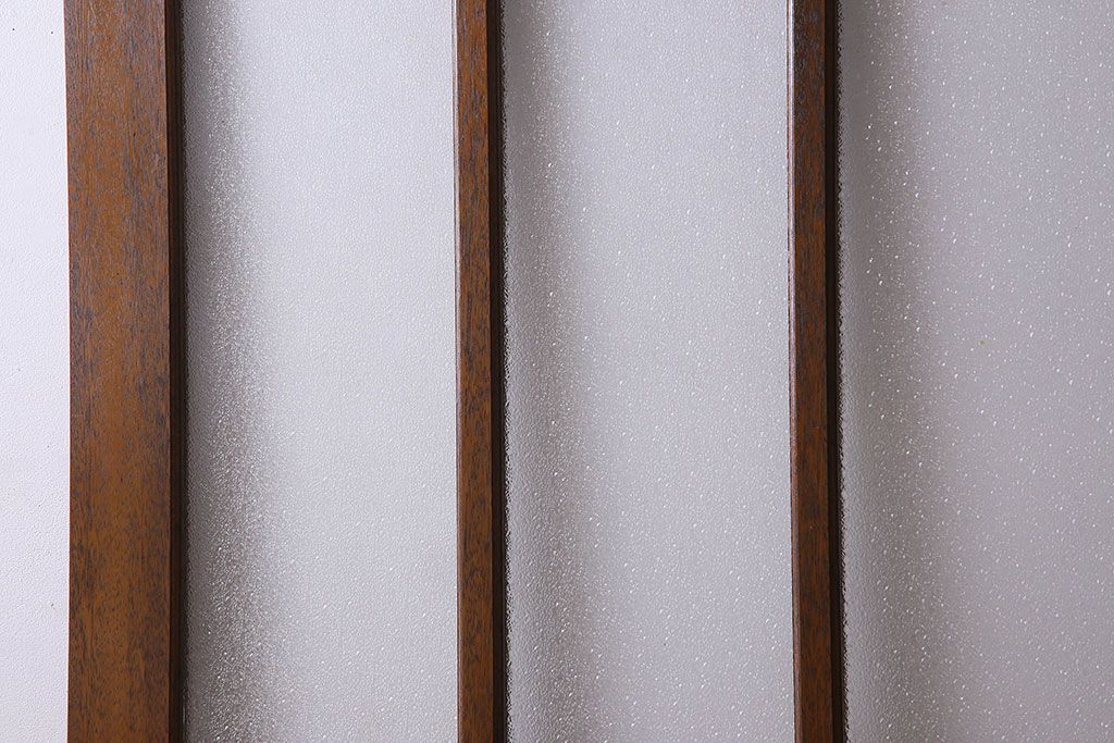 昭和レトロ　特大　教会で使われていたガラス引き戸(ガラス戸)2枚セット(3)