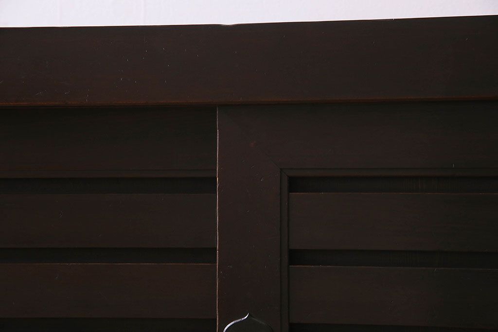 アンティーク家具　和製アンティーク　前面檜材　明治期の収納箪笥サイドボード(水屋箪笥)