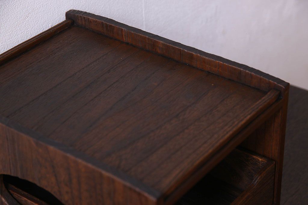 レトロ家具　桑材　桐材　昭和レトロの小引き出し(煙草盆、小物収納)