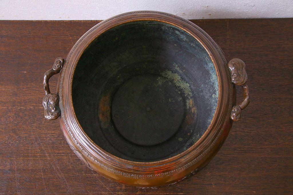 アンティーク雑貨　古民具・骨董　晴雲(原惣右衛門)作　斑紫銅香炉