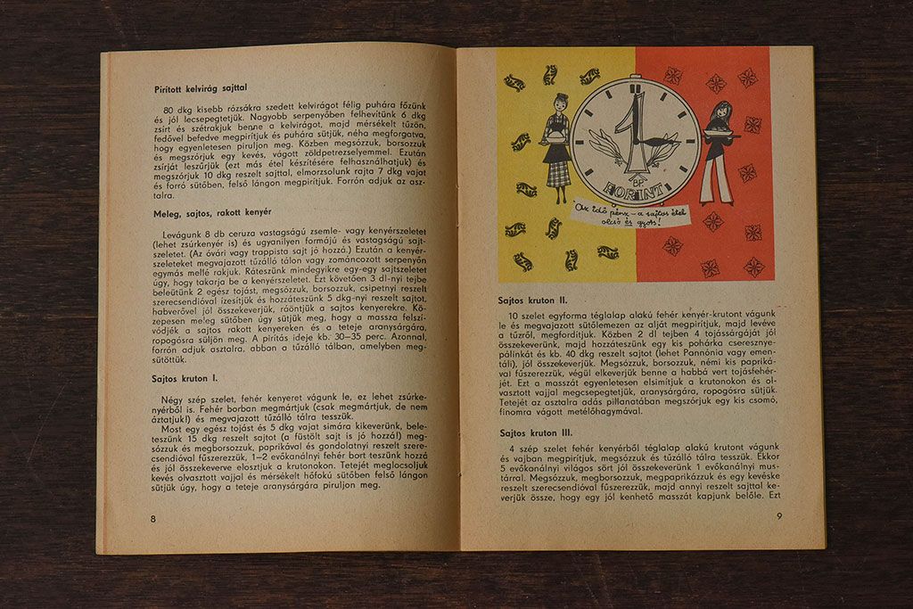 アンティーク雑貨　ビンテージ　1960年頃　ハンガリー製　レトロな雑誌(古書、英字本)(1)