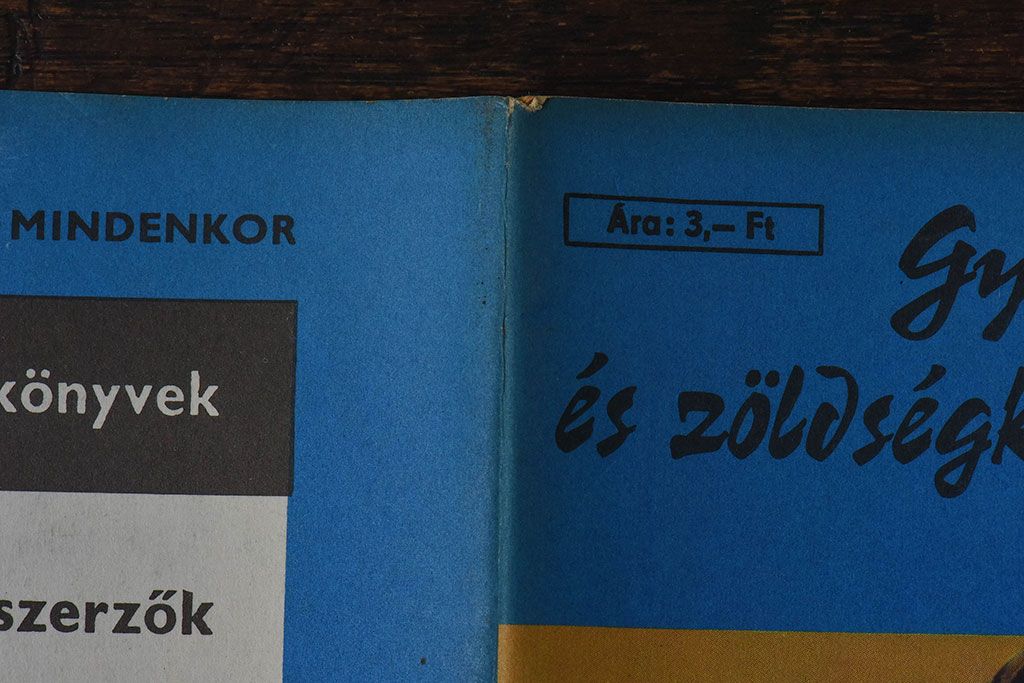 アンティーク雑貨　ビンテージ　1960年頃　ハンガリー製　レトロな雑誌(古書、英字本)(3)