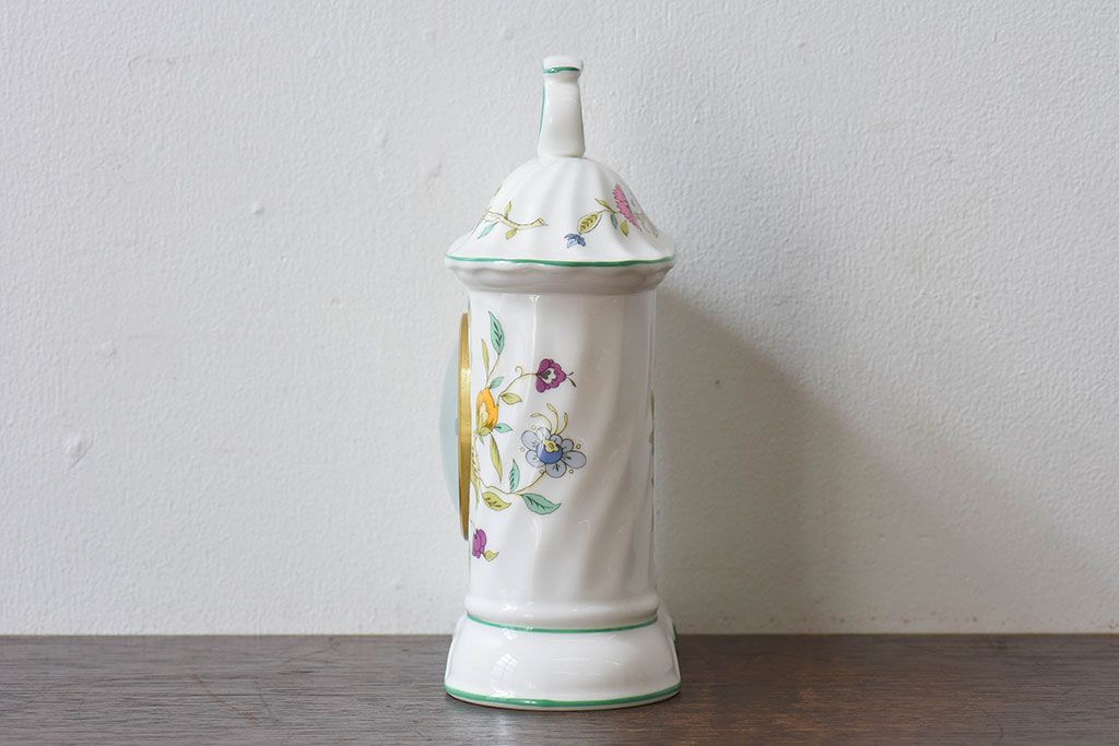 アンティーク雑貨　minton(ミントン)　Haddon Hall(ハドンホール)　置時計(マンテルクロック)(定価約2万2千円)