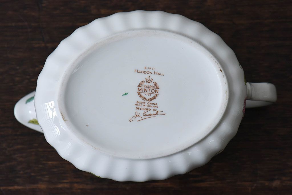 minton(ミントン)　Haddon Hall(ハドンホール)　クリーマー(ミルクポッド)