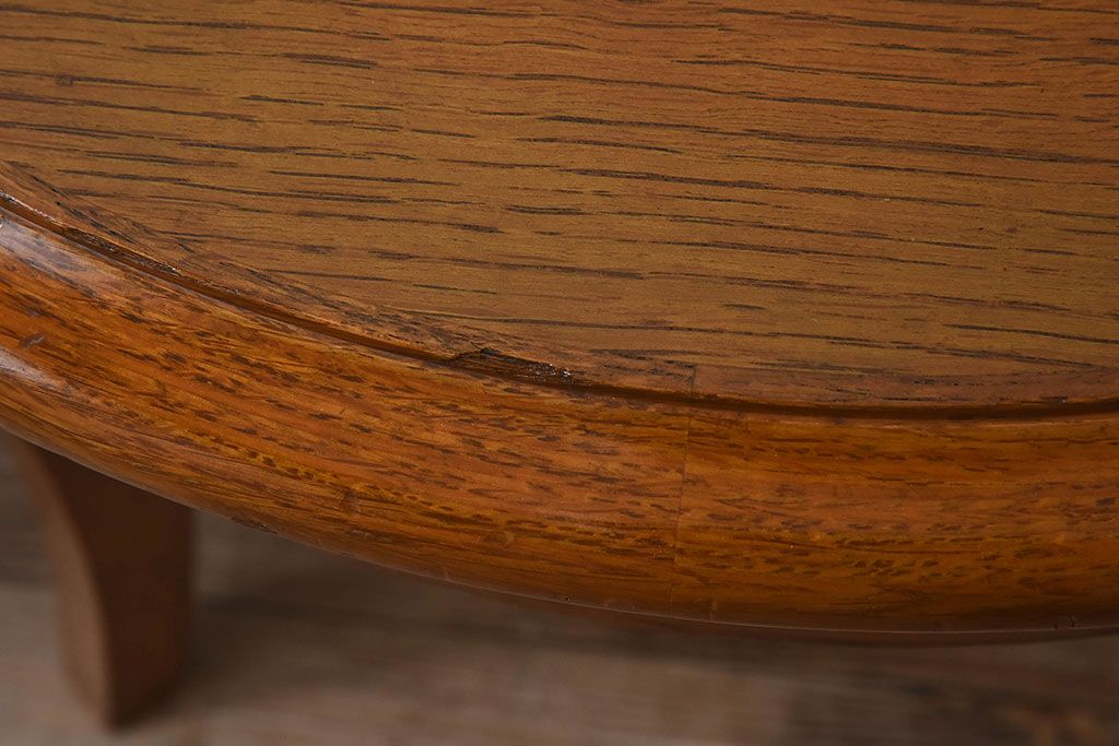 アンティーク雑貨　中古　天童木工　上品なデザインのラウンドテーブル(センターテーブル、コーヒーテーブル、サイドテ  ーブル、丸テーブル、花台)(4)