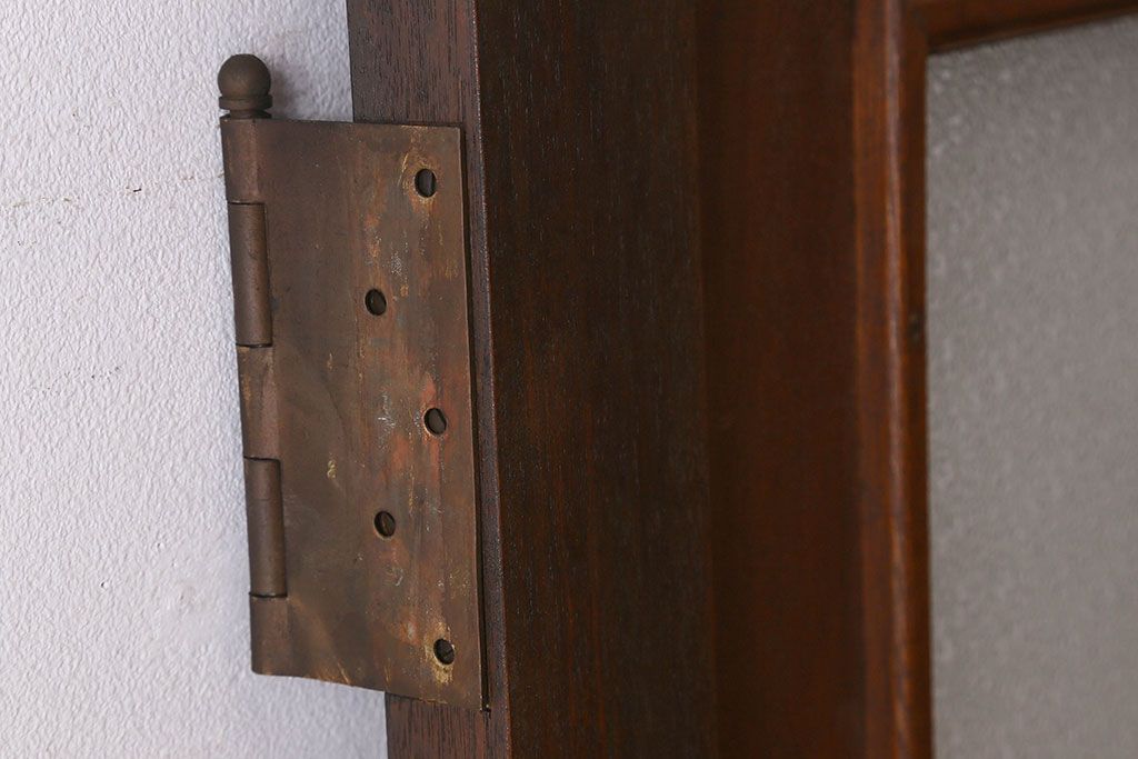 【U様ご成約分】ダイヤガラス使用　真鍮のドアノブがおしゃれな昭和レトロのドア(扉)