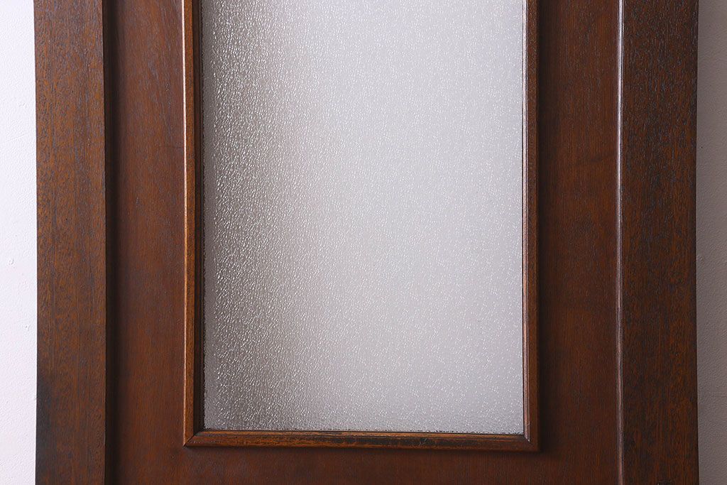 【U様ご成約分】ダイヤガラス使用　真鍮のドアノブがおしゃれな昭和レトロのドア(扉)