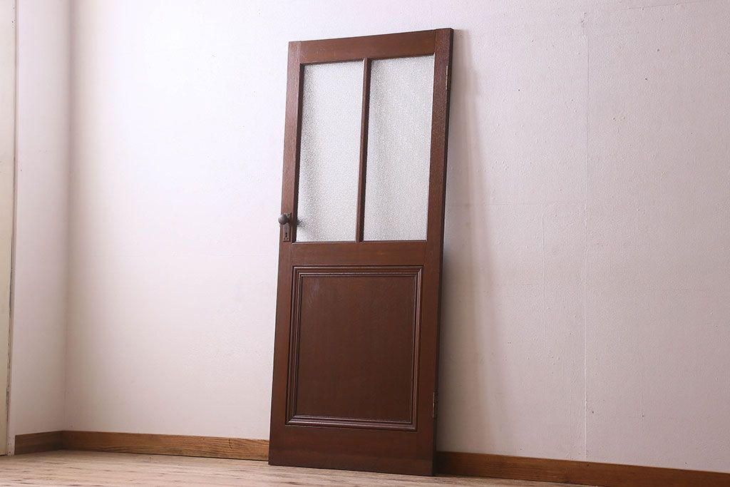 昭和レトロ　ダイヤガラス入り!背の高い上品なドア(扉)
