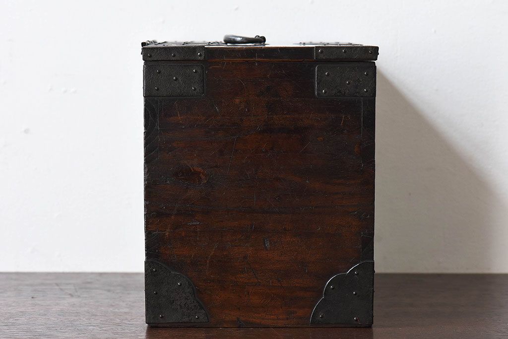 アンティーク雑貨 和製アンティーク 古い質感が味のある硯箱(小