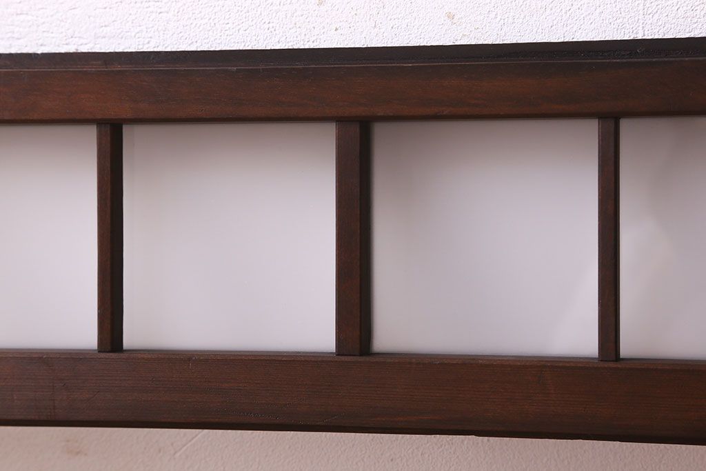 和製アンティーク　すりガラス使用　モダンな雰囲気漂う小さな明り取り(明かり取り、ガラス戸、窓)(1)