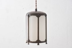 和製アンティーク　モダンな雰囲気が漂う　銅製のシェード(天井照明、灯籠)