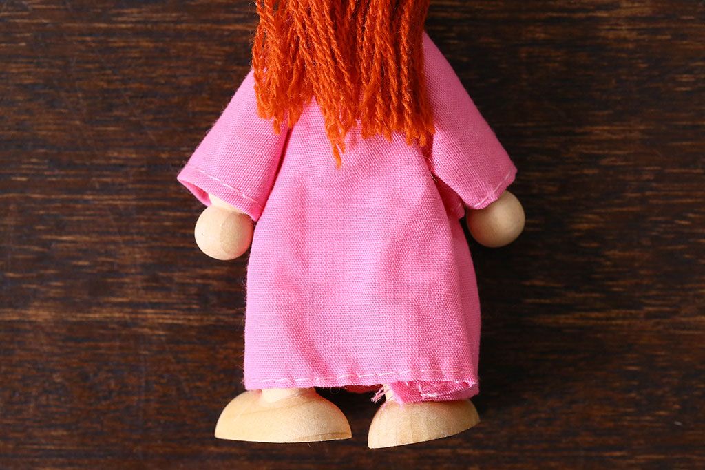 アンティーク雑貨　北欧ビンテージ　可愛らしい木製人形(ディスプレイ雑貨)(1)