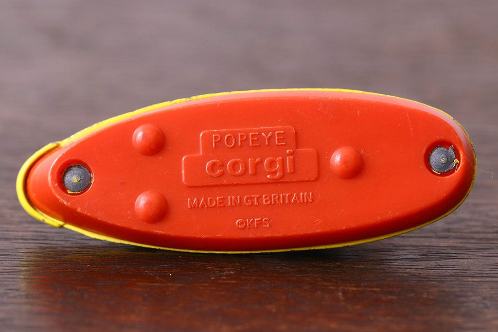 アンティーク雑貨　イギリスビンテージ　Corgi Classics(コーギー・クラシック)　ポパイ　ブリキのおもちゃ(1)
