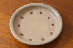 アンティーク雑貨　明治大正期　益子焼　アンティーク石皿(和食器)(1)