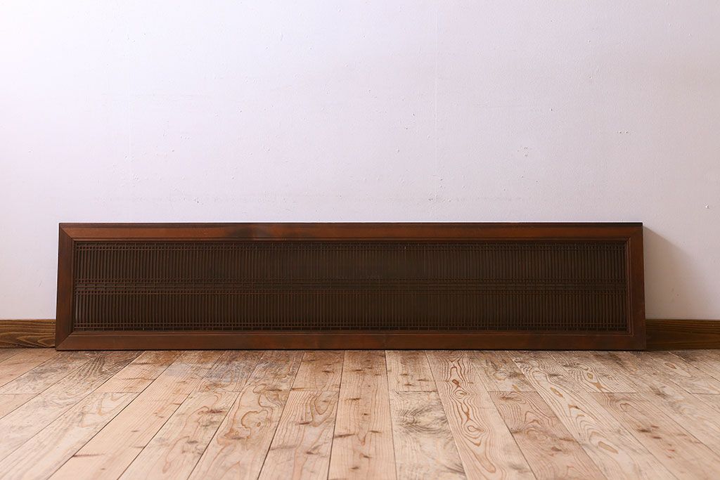 立6 昭和レトロ建具 明り取り用 菱形組子細工 木製 飾り欄間