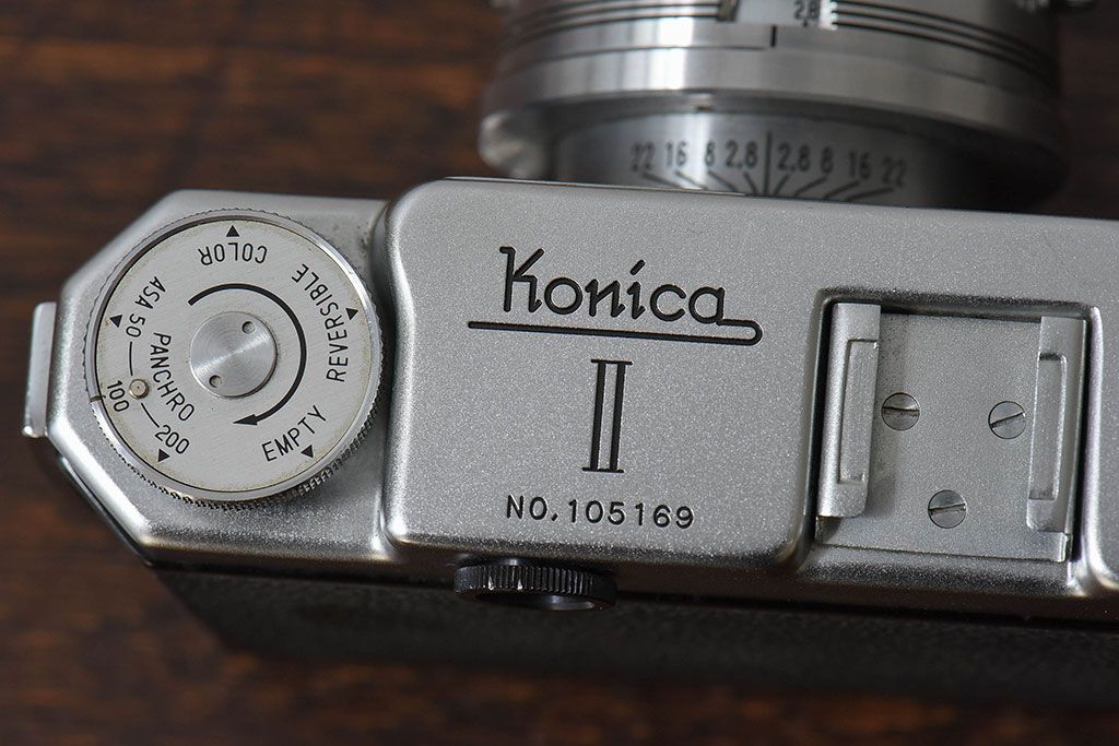 アンティーク雑貨 ビンテージカメラ ケース付き Konica(コニカ)B