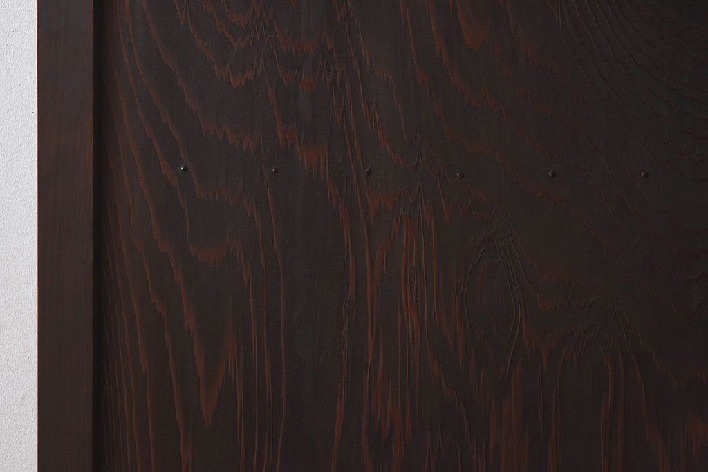 和製アンティーク　杉材一枚板!杢目の美しいドア(扉、ガラス戸)(1)