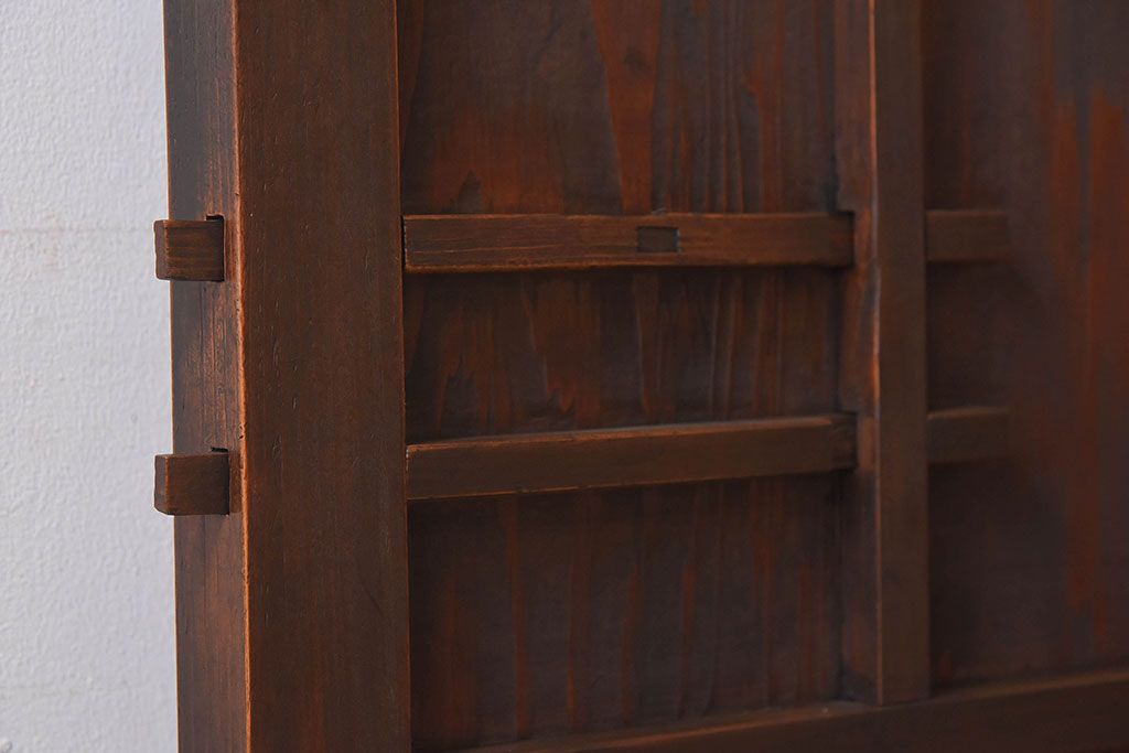 和製アンティーク　杉材一枚板!杢目の美しいドア(扉、ガラス戸)(1)