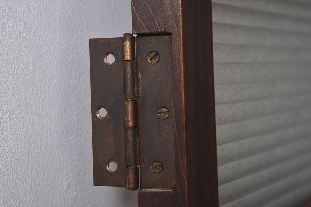 和製アンティーク　杉材一枚板!杢目が美しい上手物のドア(扉、ガラス戸)(2)