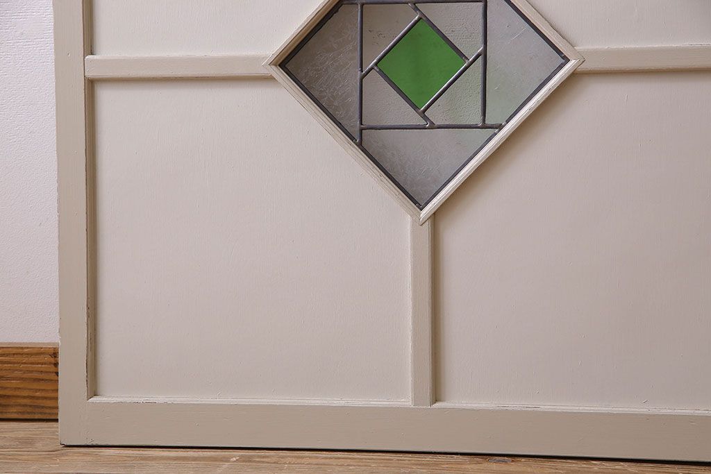 ペイント建具　優しい色合いが素敵な引き戸2枚セット(窓、仕切り戸)(R-026224)