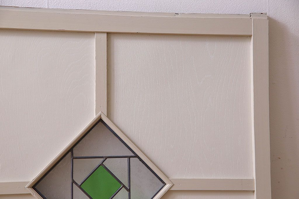 ペイント建具　優しい色合いが素敵な引き戸2枚セット(窓、仕切り戸)(R-026224)