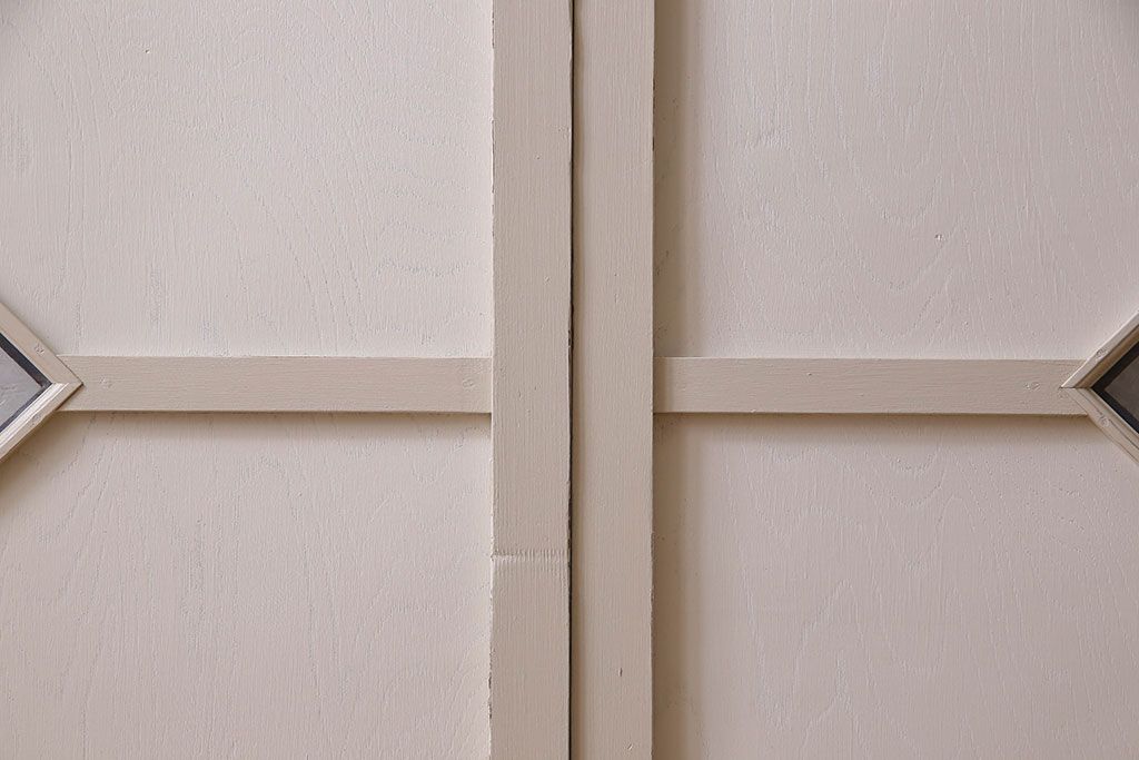 ペイント建具　優しい色合いが素敵な引き戸2枚セット(窓、仕切り戸)(R-026224)