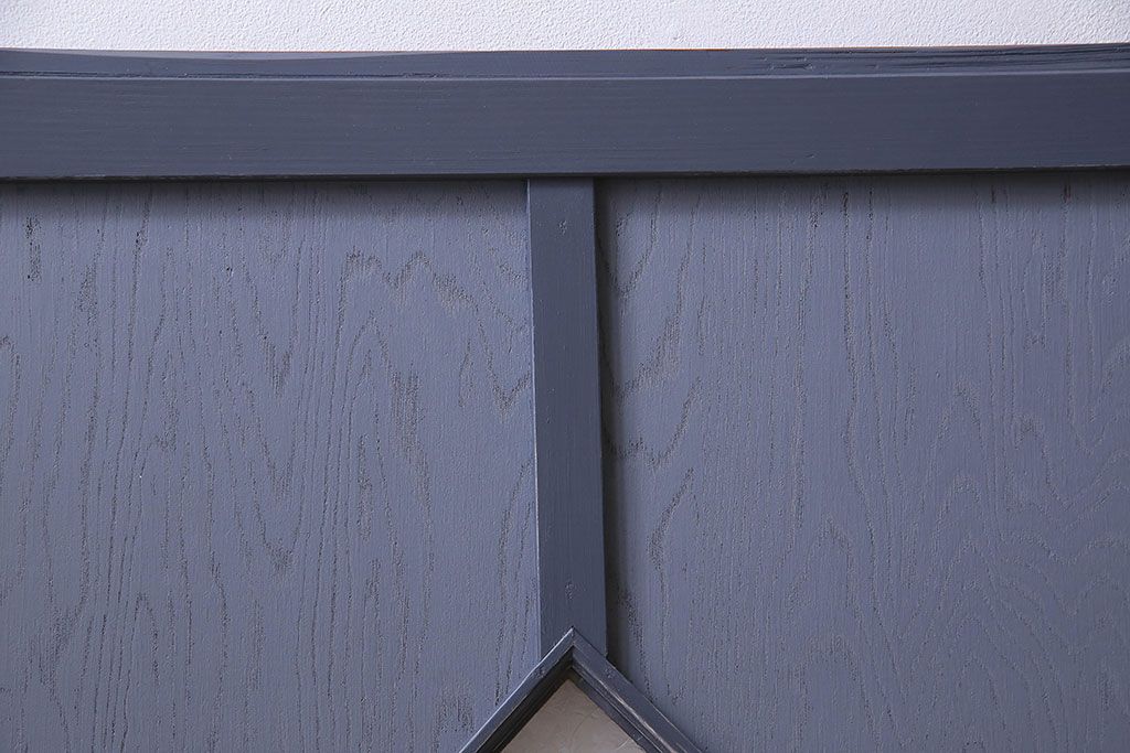 ペイント建具　シックな色合いが素敵な引き戸2枚セット(窓、仕切り戸)(R-026225)
