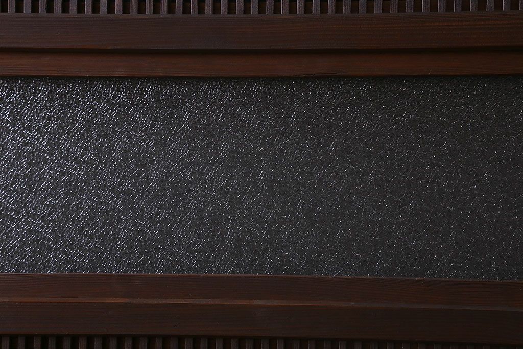 【I様ご成約済み】和製アンティーク　細かな格子のデザインが美しい裏障子付き格子戸(建具、引き戸)4枚セット