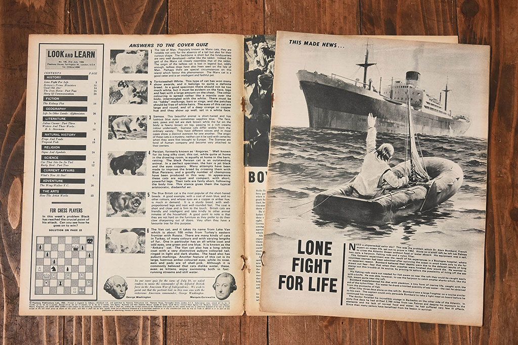 アンティーク雑貨　イギリスビンテージ　LOOK AND LEARN　週刊誌(コミック、雑誌)2冊セット(3)