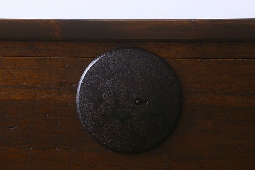アンティーク家具　和製アンティーク　棚と脚付き!和モダンなチェスト(引き出し、衣装箪笥)