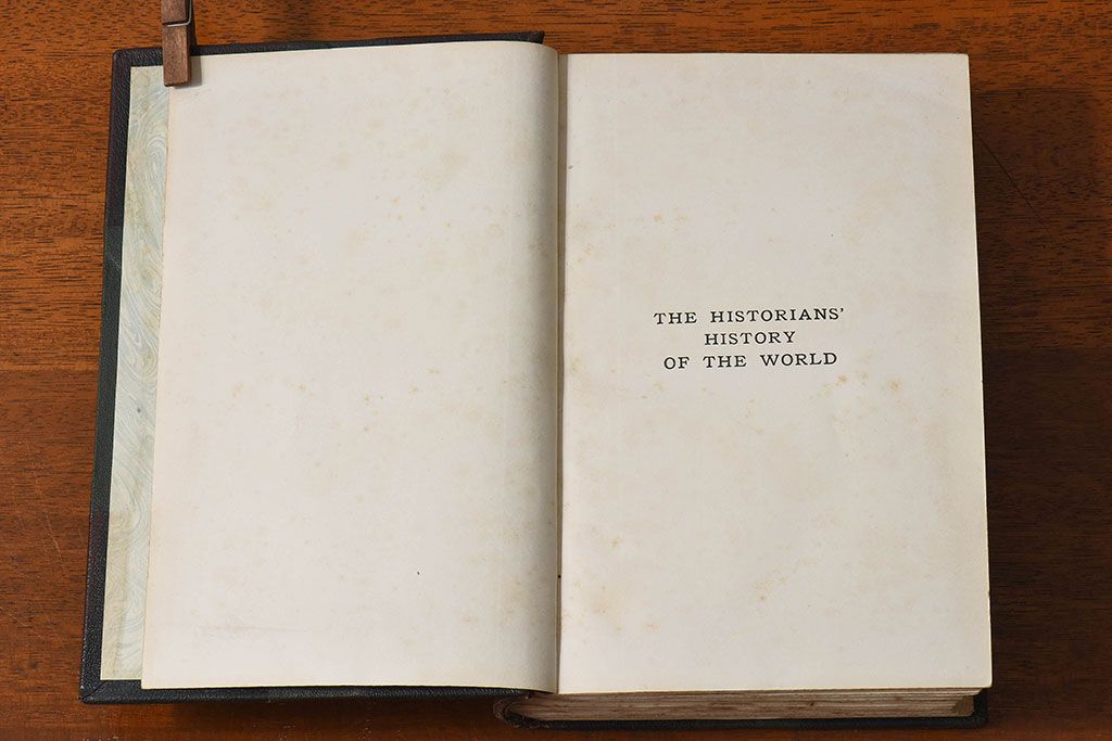 アンティーク雑貨　イギリスアンティーク　The Historians' History of the World　本(洋書、古書、英字本)2冊セット