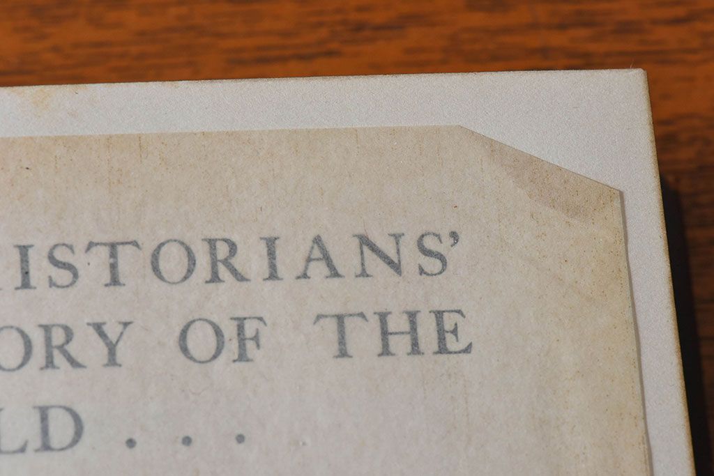 アンティーク雑貨　イギリスアンティーク　The Historians' History of the World　本(洋書、古書、英字本)2冊セット(2)