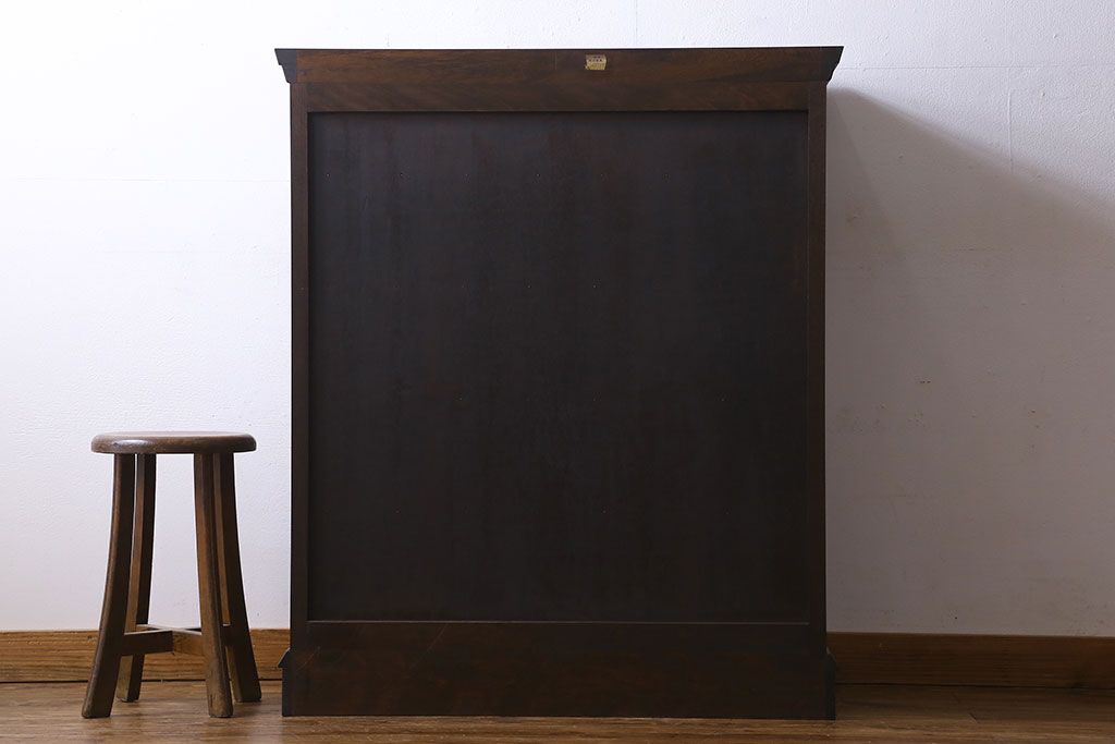 中古　松本民芸家具　503型　直線のデザインが目を引く整理箪笥(引き出し、衣装箪笥、チェスト)(定価約28万円)