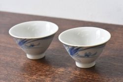 アンティーク雑貨　江戸期　古伊万里　冨貴長春　蛸唐草文長皿(和食器)(R-041306)