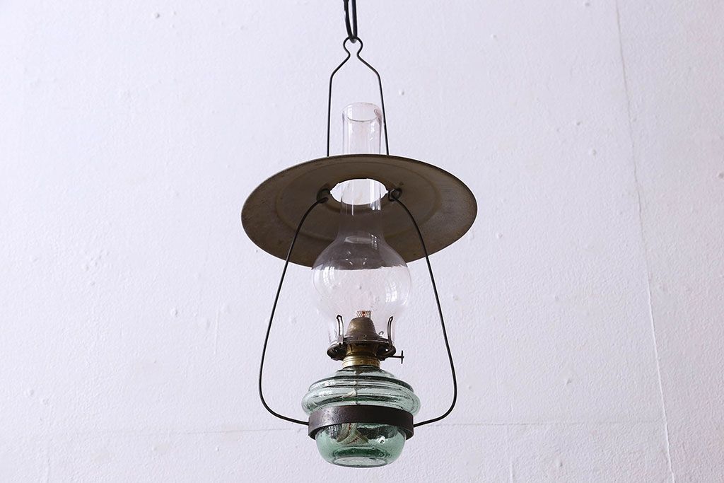 アンティーク雑貨 昭和レトロ アウトドアの雰囲気を味わえる吊りランプ(オイルランプ) | ラフジュ工房