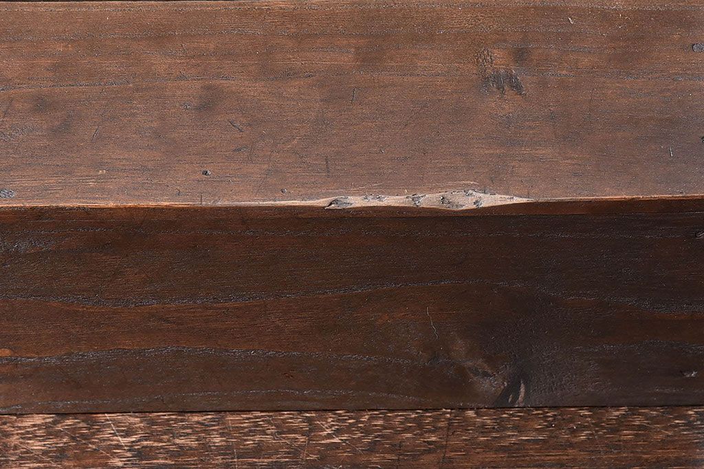 アンティーク雑貨　総桐材　古い木製のアンティーク飾り台(ディスプレイ台、花台、ウッドステージ)(2)