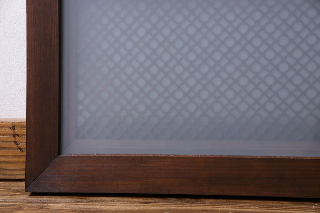 アンティーク雑貨　和製アンティーク　繊細な組子が目を惹く書院欄間(明かり取り、明り取り)