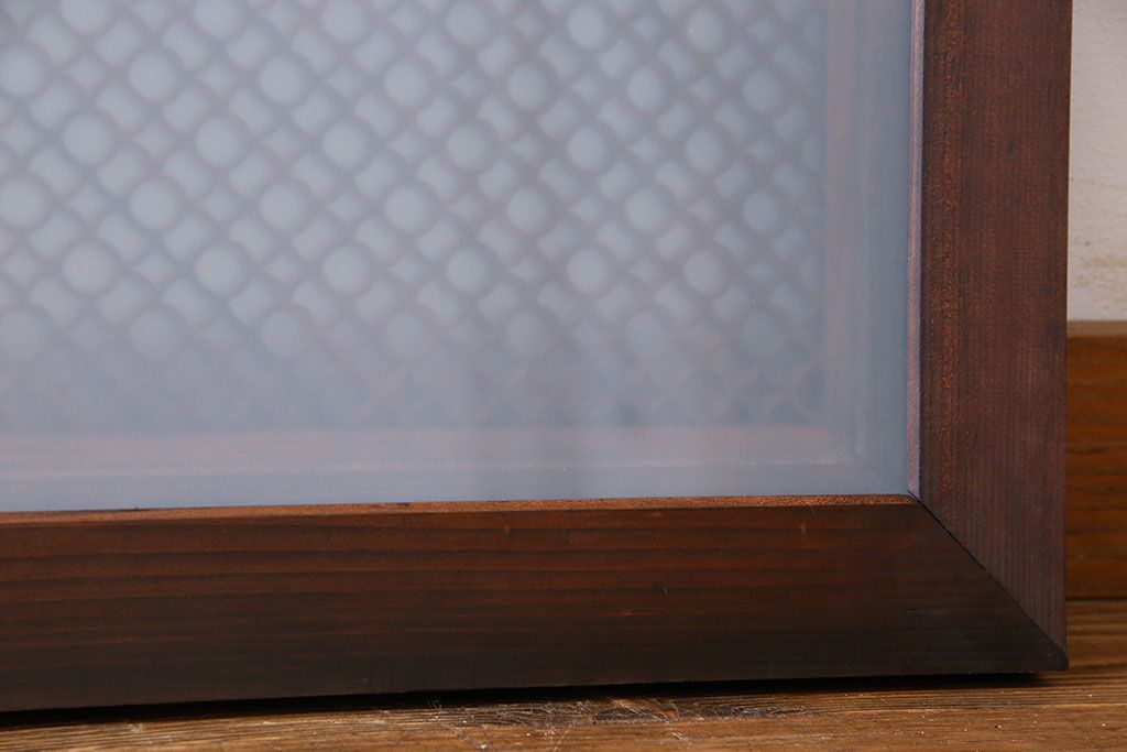 アンティーク雑貨　和製アンティーク　繊細な組子が目を惹く書院欄間(明かり取り、明り取り)