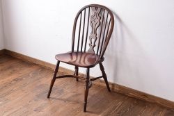ヴィンテージ家具　フランスビンテージ　上品な佇まいのスティックバックチェア(椅子、ダイニングチェア)(1)