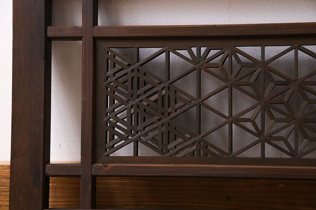 アンティーク雑貨　和製アンティーク　味わい深い和の雰囲気が漂う欄間(明かり取り、明り取り)(1)