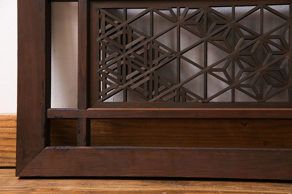 アンティーク雑貨　和製アンティーク　味わい深い和の雰囲気が漂う欄間(明かり取り、明り取り)(1)